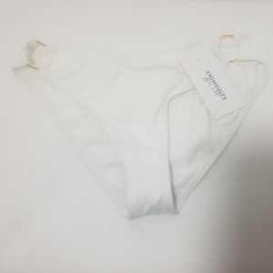 Swimsuits For All White Bikini Bottom Size 8